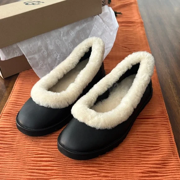 NEW UGG Zora leather ballet flat - Picture 6 of 8